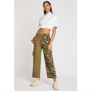 Choosy Brand Green Camouflage Utility Cargo NWT Size 2